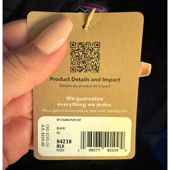 New PATAGONIA Women's Nano Puff Jacket XS - Picture 10 of 11